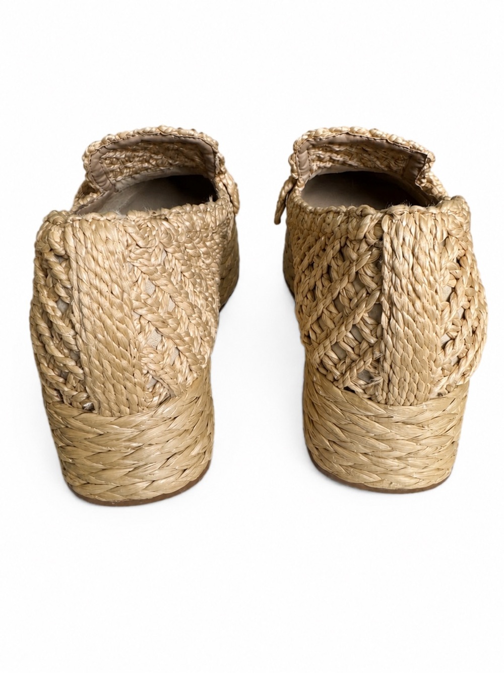 Dolce Vita Jaka Espadrille Wedge LT Natural Raffia Bow Shoes Size 8 BNWB - Picture 11 of 15